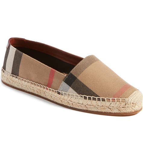 burberry womens espadrilles|burberry espadrille flats.